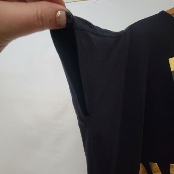 Boy London Oversized OS Unisex Batwing Tee Gold & Black - Picture 7 of 16